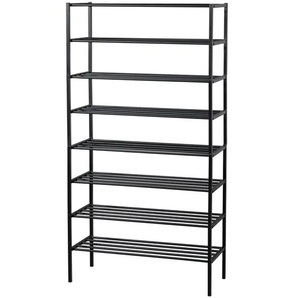 WOOOD Schuhregal   ¦ schwarz ¦ Maße (cm): B: 85 H: 160