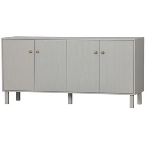 WOOOD Sideboard   ¦ grau ¦ Maße (cm): B: 160 H: 78
