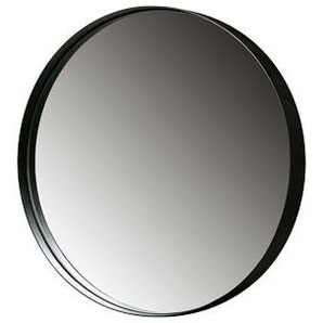 Woood Spiegel »Doutzen«, schwarz, rund 50 cm