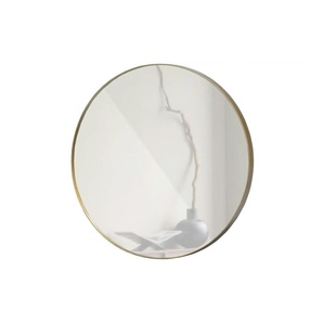 WOOOD Spiegel   ¦ gold ¦ Metall,Glas ¦ Maße (cm): H: 80  Ø: 80