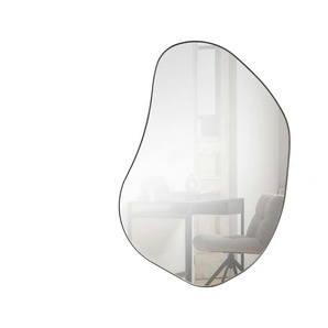 WOOOD Spiegel   ¦ schwarz ¦ Metall,Glas ¦ Maße (cm): B: 70 H: 100