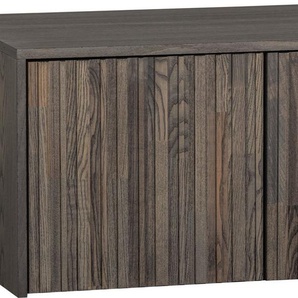 WOOOD Truhenbank New Gravure Bunkbench, mit grafischen Relieftüren auf Rollen, Breite 88 cm