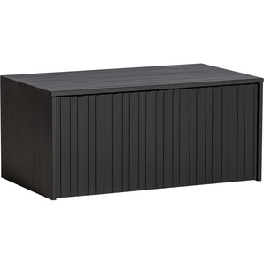 WOOOD Truhenbank New Gravure Bunkbench, mit grafischen Relieftüren auf Rollen, Breite 88 cm