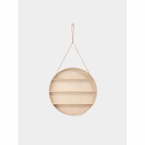 Wunderschönes Wandregal the round dorm, 55cm Durchmesser, aus Holz, von Ferm Living