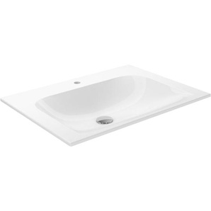 X-line Einbauwaschtisch aus Keramik, 655x17x494mm, mit 1 - Keuco