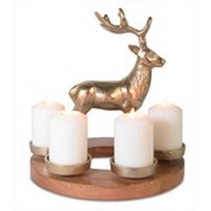 X-Mas Adventskerzenhalter , Metall , 26x58 cm , Dekoration, Windlichter & Kerzenhalter, Kerzenhalter