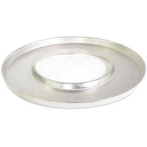 X-Mas Adventskerzenhalter , Silber , Metall , 40x40x3.8 cm , Dekoration, Windlichter & Kerzenhalter, Kerzenhalter