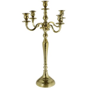 X-Mas Kerzenhalter, Gold, Metall, 36x60x36 cm, zum Stellen, Dekoration, Windlichter & Laternen, Kerzenhalter