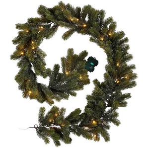X-Mas Tannengirlande, Grün, Kunststoff, 180 cm, Dekoration, Saisonartikel, Weihnachtsdekoration