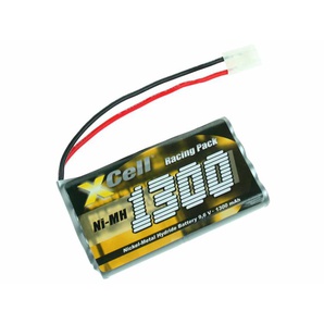 XCELL Ni-MH Akku 114363 RC-Pack, 9,6 V, 1300mAh, L4x2