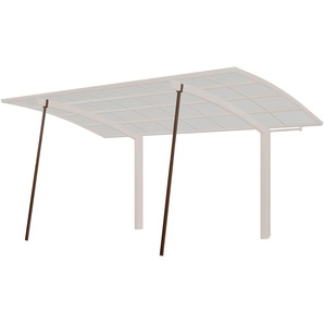 Carport-Stützelement XIMAX Stützelemente braun Zubehör Stützstange für Carports Portoforte und Linea, braun, 206x9x4 cm