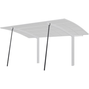 Carport-Stützelement XIMAX Stützelemente schwarz Zubehör Stützstange für Carports Portoforte und Linea, schwarz, 206x9x4 cm