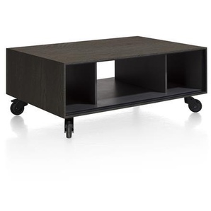 XOOON Elements Couchtisch mit Rollen Eiche/Holzwerkstoff 60x90 cm