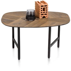 XOOON Fresno Couchtisch Eiche/Metall Mosaik 60x70 cm