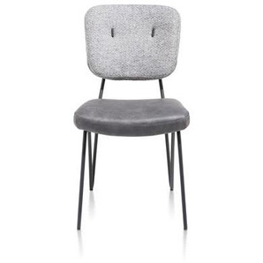 XOOON June Esszimmerstuhl Stoff Pala/Cleo/Metall