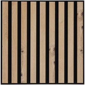 Xora Akustikpaneel, Eiche Artisan, Textil, Holzwerkstoff, 40x40x1.8 cm, Tapeten & Wandverkleidungen, Akustikpaneele