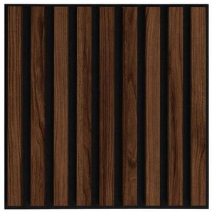 Xora Akustikpaneel, Walnuss, Textil, Holzwerkstoff, 40x1.8x40 cm, Bilder Und Zubehör, Wandbilder, Dekopaneele