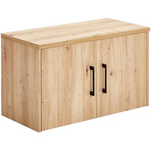 Xora Aufsatzschrank, Eiche Artisan, Metall, 72x43x36 cm, Waschküche, Mehrzweckschränke