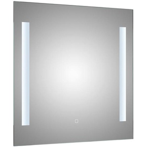 Xora Badezimmerspiegel, Glas, quadratisch, 70x70x3 cm, Made in Germany, feuchtraumgeeignet, in verschiedenen Größen erhältlich, senkrecht montierbar, Badezimmer, Badezimmerspiegel, Badspiegel