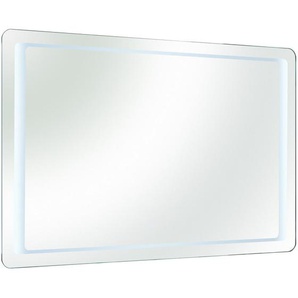 Xora Badezimmerspiegel, Glas, rechteckig, 110x70x3 cm, Made in Germany, feuchtraumgeeignet, Badezimmer, Badezimmerspiegel, Badspiegel