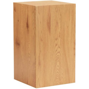Xora Beistelltisch, Eiche, Holzwerkstoff, quadratisch, Sockel, 40x70x40 cm, Wohnzimmer, Wohnzimmertische, Beistelltische