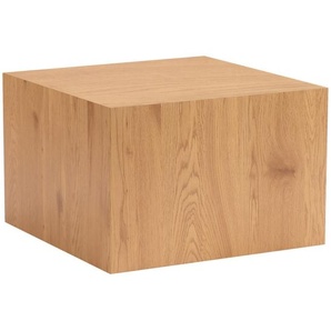 Xora Beistelltisch, Eiche, Holzwerkstoff, rechteckig, Sockel, 60x40x60 cm, Wohnzimmer, Wohnzimmertische, Beistelltische
