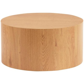 Xora Beistelltisch, Eiche, Holzwerkstoff, rund, Sockel, 60x30x60 cm, Wohnzimmer, Wohnzimmertische, Beistelltische