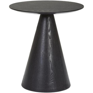 Xora Beistelltisch, Schwarz, Holzwerkstoff, rund, konisch, Säule, 40x40x40 cm, Bsci, einfacher Aufbau, Wohnzimmer, Wohnzimmertische, Beistelltische