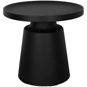 Xora Beistelltisch, Schwarz, Metall, rund, rund, 49x45.5x49 cm, einfacher Aufbau, Wohnzimmer, Wohnzimmertische, Beistelltische, Beistelltische Metall
