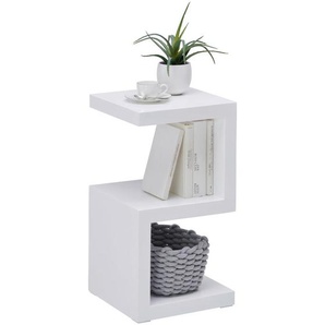 Xora Beistelltisch, Weiß, Holzwerkstoff, quadratisch, Bodenplatte, 32x59x32 cm, Bsci, Wohnzimmer, Wohnzimmertische, Beistelltische