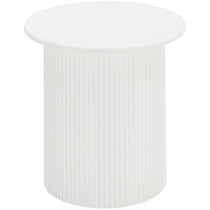 Xora Beistelltisch, Weiß, Holzwerkstoff, rund, rund, 40x41x40 cm, Wohnzimmer, Wohnzimmertische, Beistelltische