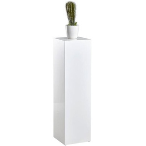 Xora Blumenständer , Weiß , 25x90 cm , Wohnzimmer, Wohnzimmertische, Blumenständer