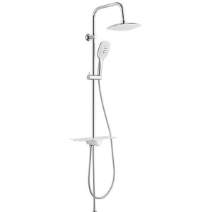 Xora Brausegarnitur , Chrom , Metall , 35x112.5x6 cm , Badezimmer, Waschbecken & Armaturen, Duschpaneele
