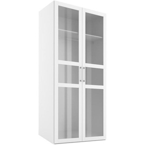 Xora Drehtürenschrank , Weiß , Holzwerkstoff , 1 Fächer , 100x216x58 cm , Blauer Engel, Fsc, Goldenes M, Made in Germany , in verschiedenen Größen erhältlich, individuelle Frontgestaltung , Kinder & Jugendmöbel, Jugendmöbel, Jugendkleiderschränke