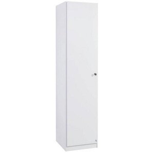 Xora Drehtürenschrank , Weiß , Holzwerkstoff , 1 Fächer , 47x197x54 cm , Blauer Engel, Goldenes M, Made in Germany , Typenauswahl, in verschiedenen Größen erhältlich , Kinder & Jugendmöbel, Jugendmöbel, Jugendkleiderschränke