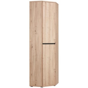 Xora Eckschrank, Eiche Artisan, Holzwerkstoff, Holzoptik, 5 Fächer, 60x210x60 cm, Beimöbel erhältlich, in verschiedenen Holzdekoren erhältlich,