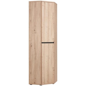 Xora Eckschrank, Eiche Artisan, Holzwerkstoff, Holzoptik, 5 Fächer, 60x210x60 cm, Beimöbel erhältlich, in verschiedenen Holzdekoren erhältlich,
