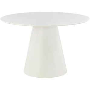 Xora Esstisch, Beige, Holzwerkstoff, rund, konisch, 120x75x120 cm, Esszimmer, Tische, Esstische