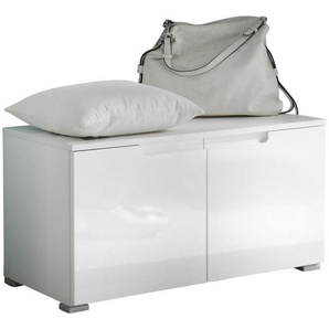 Xora Garderobenbank Spice, Weiß, 1-Sitzer, 80x43x40 cm, Garderobe, Garderobenbänke, Garderobenbänke