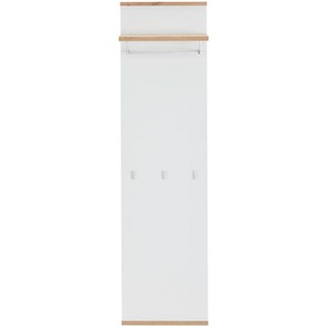 Xora Garderobenpaneel, Weiß, Eiche Artisan, Metall, Holzwerkstoff, 45x169x28 cm, Aufhängemöglichkeit, Garderobe, Garderobenpaneele, Garderobenpaneele