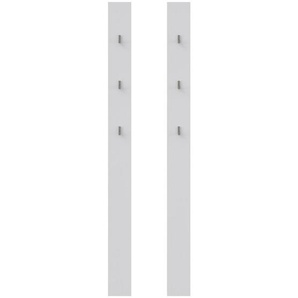 Xora Garderobenpaneel, Weiß, Holzwerkstoff, 26x165x1.6 cm, Garderobe, Garderobenpaneele, Garderobenpaneele