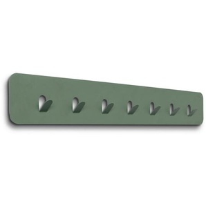 Xora Hakenleiste, Grün, Metall, 70x10x3 cm, Aufhängemöglichkeit, Garderobe, Garderobenleisten & Garderobenhaken, Garderobenleisten
