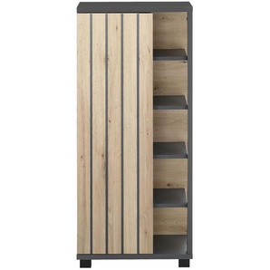 Xora Highboard , Holzwerkstoff , Außen: 4/ Innen: 2 Fächer , 50x113x37 cm , Made in EU , Beimöbel erhältlich, stehend , Badezimmer, Badezimmerspiegel, Badspiegel