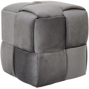 Xora Hocker, Dunkelgrau, Textil, quadratisch, 42x43x42 cm, Wohnzimmer, Hocker, Sitzhocker