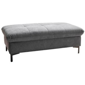 Xora Hocker , Dunkelgrau , Textil , Uni , rechteckig , 124x46x68 cm , Wohnzimmer, Hocker, Sitzhocker