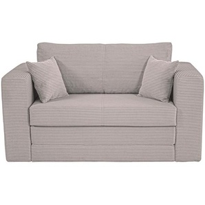 Xora Jugend-, Taupe, Textil, Füllung: Schaumstoffflocken,Schaumstoffflocken, 136x78x72 cm, Kinder- & Jugendzimmer, Kindermöbel, Kindersitzmöbel & -tische, Kindersessel & -sofas