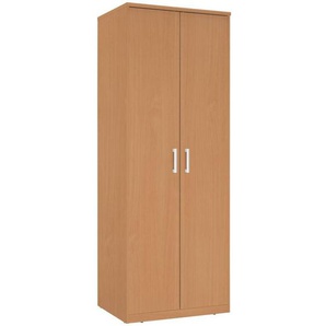 Xora Kleiderschrank, Buche, Holzwerkstoff, 1 Fächer, 72x194x54 cm, Beimöbel erhältlich, Schlafzimmer, Kleiderschränke, Drehtürenschränke