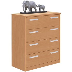Xora Kommode, Buche, Holzwerkstoff, 4 Schublade(n) Schubladen, 72x84x36 cm, Wohnzimmer, Kommoden & Sideboards, Kommoden