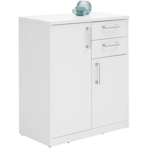 Xora Kommode, Weiß, Holzwerkstoff, 3 Fächer, 2 Schubladen, 72x84x36 cm, Typenauswahl, Wohnzimmer, Kommoden & Sideboards, Kommoden