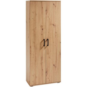 Xora Mehrzweckschrank, Eiche Artisan, Holzwerkstoff, 5 Fächer, 70x179x33.5 cm, Schlafzimmer, Kleiderschränke, Mehrzweckschränke